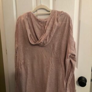 EUC Tahari Linen Like Hooded Cardigan